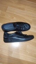 Women Ecco heels black leather 39 #3SA1