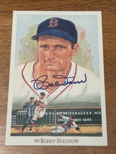 Bobby Doerr PEREZ STEELE CELEBRATION CARD Red Sox HOF 🔥 Signed In Person GAI