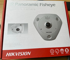 Hikvision 12MP DS-2CD63C5G0-IVS IP Network Fish Eye Camera 1.29mm Fixed Lens 360