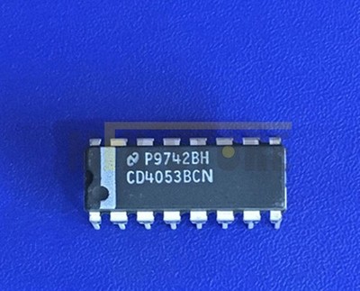 10PCS CD4053BCN IC MUX/DEMUX TRIPLE 2X1 16DIP Fairchild