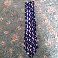 JC de CASTELBAJAC Navy Silk Tie with Unique H...