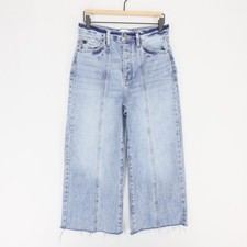 Kancan Mara Jeans Womens 5 26 Blue Light Wash Wide Leg High Rise Button Fly
