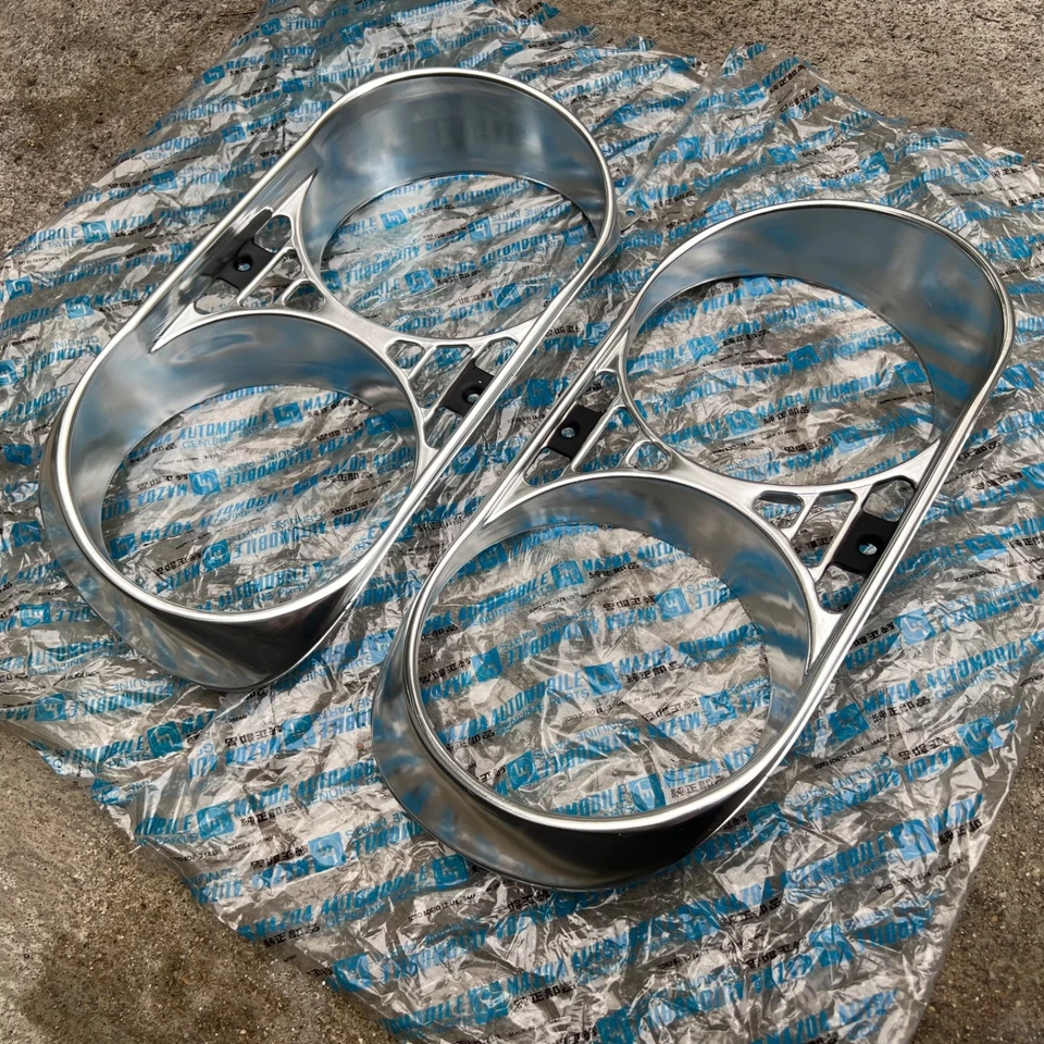 MAZDA LUCE 1500 1800 A6 A7 Finisher Headlight Bezel Lamp Rim Genuine Parts NOS Foto 3 de 4