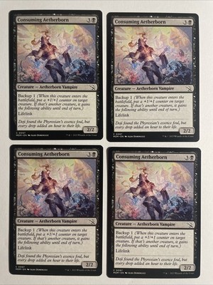 4x Mtg March Of The Machine Consuming Aetherborn NM/M Magic The Gathering