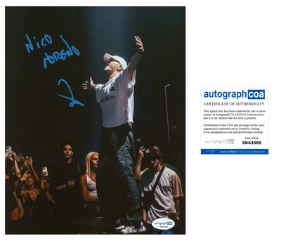 NICO MORENO SIGNED EDM TECHNO DJ 8x10 PHOTO - ACOA COA