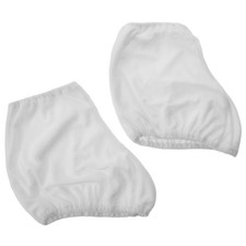 1 Pair White Figure Skating Boot Covers for Size 34-38 Stretch Velvet Roller