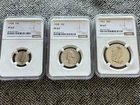 Lot (3) NGC PF 67 Silver Coins 1961 Franklin Half 1958 Quarter 1954 Dime