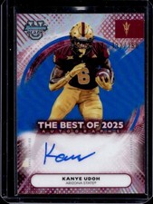 2025 Bowman Best University Kanye Udoh The Auto Blue Refractor #/150 Sun Devils