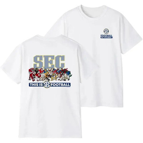 SEC Retro Vintage College Sports Unisex Fan Graphic T-shirt