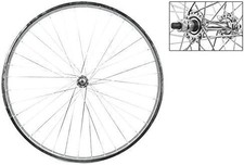 Wheel Master 26x1.75" Front Wheel - Steel, Chrome, Bolt-On 5/16", 36H