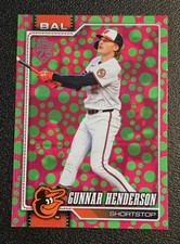 Gunnar Henderson 2026 Topps Series 1 Holiday Polka Dots Green Pink Baltimore