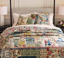 Pottery Barn Elise Love Quilt Full/Queen NEW