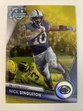 2023 Bowman University- Chrome Prospect Yellow Refractor #114 Nick Singleton /75