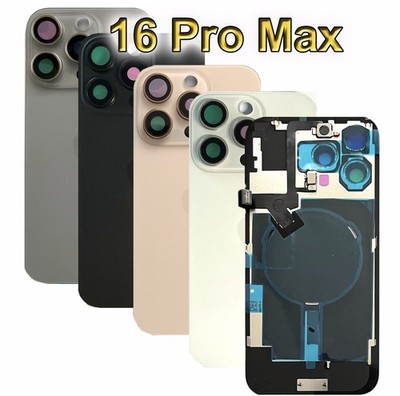 Backcover für iPhone 16 Pro Max Vormontiert Rückglas Akkudeckel Glas Gehäuse NFC
