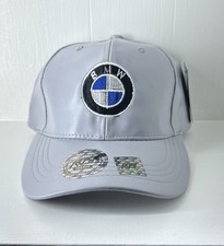 Rdst Bmw Embroidery Logo Mens Baseball Cap Faux Leather Gray Rdst Bmw Embroidery Logo Mens Baseball Cap Faux Leather Gray