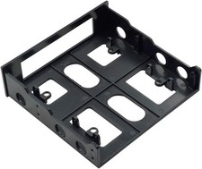 5.25" to 3.5" Drive Bay Adapter Front Mounting Bracket -1pc Black