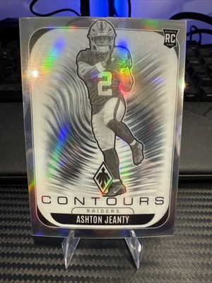 2025 Panini Phoenix Rookie Silver Contours Ashton Jeanty 