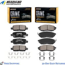 Front Rear Ceramic Brake Pads For 2005-2013 Infiniti G25 G35 G37 2.5l 3.5 L3.7l