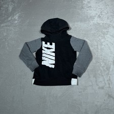 Nike Sweater Youth Extra Small Black Lightweight Club Fleece Hoodie Sweatshirt