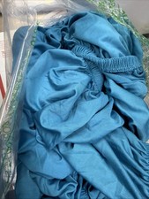 Teal 6 Pack Spandex 4ft Fitted Rectangle Tablecloths Stretch Washable