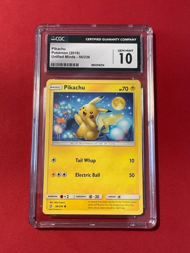 Pikachu graded CGC 10 for sale on eBay