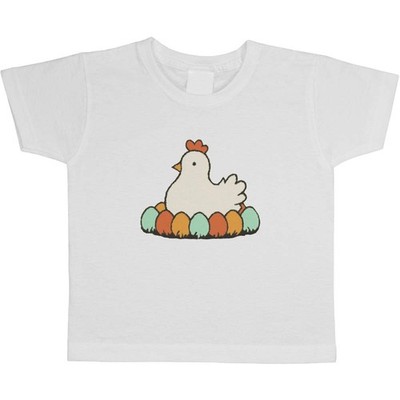 Kinder / Kinder T-Shirts Baumwolle ''Huhn mit Ostereiern'' (TS055670)