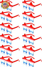 12 Pairs Heart Shaped Sunglasses Rimless Star Glasses for Men Women Party Favors
