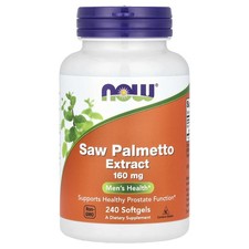 Now Foods Saw Palmetto Extract 160 mg 240 Softgels GMP Quality Assured