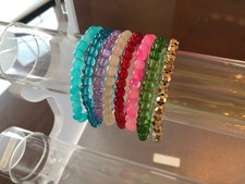 Natural Glass Stone Dainty Bracelet Healing Crystal Bracelet Minimalist