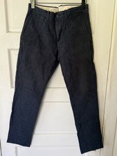 J Crew 484 Slim Stretch Pants Mens 31x30 Brushed Twill Navy Blue Chino Trousers