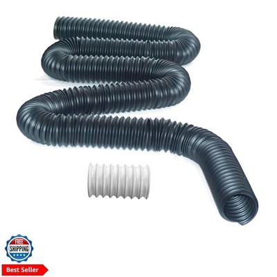 Extra 8 Ft Pipe with Connector, 2 Inch Diameter, Use for Catch Basin's Other ...
