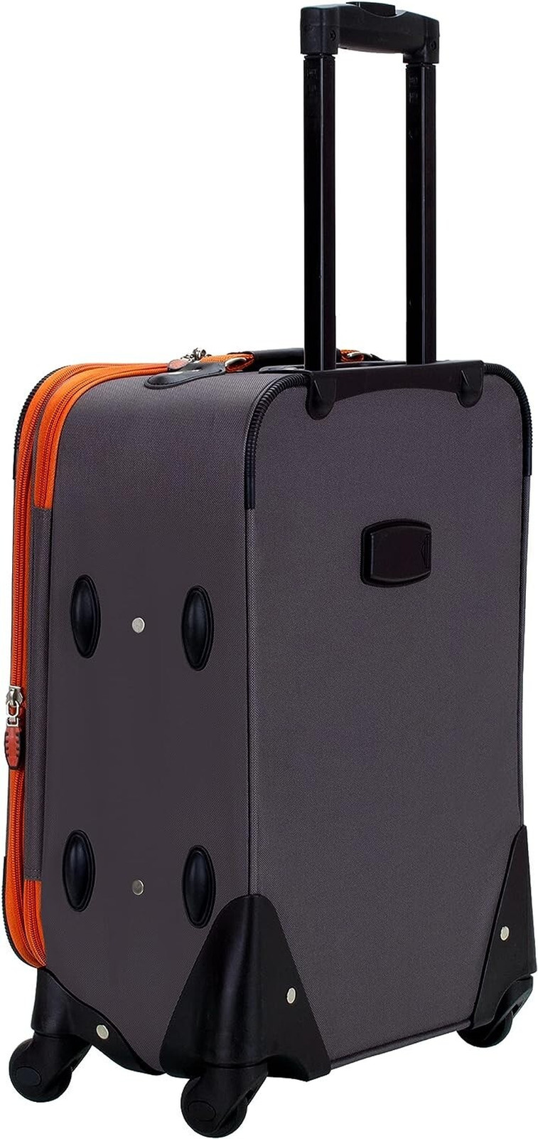 Rockland Pasadena Expandable Softside Luggage Spinner 20" Carry on Gray