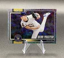 2026 Topps Series 1 QUINN PRIESTER Holo Foil Milwaukee Brewers #186