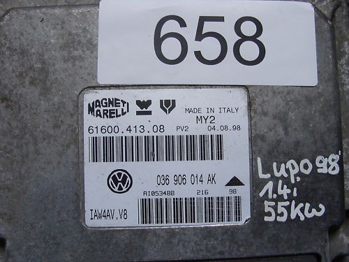 Motorsteuergerät VW Lupo BJ.98 1,4i 55kw 61600.413.08  036906014AK
