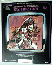 CED Capacitance Electronic Disc 2 Disc Movie-My Fair Lady-A. Hepburn,Rex Harri