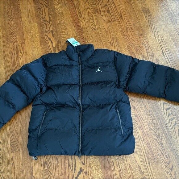 NIKE Jordan Essentials Puffer Jacket Coat Black FB7331-010 NIKE Jordan Essentials Puffer Jacket Coat Black FB7331-010