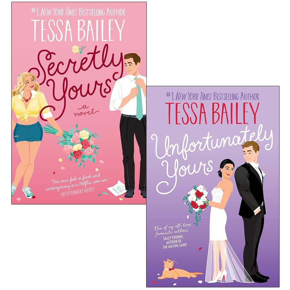 Tessa Bailey Vine Mess Collection 2 Books Secretly Yours, Unfortunately Yours