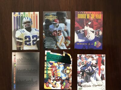 Sellers Pack Of 16 Football Cards From The 90 s. 8 Rookie 4 All Madden Team . NM