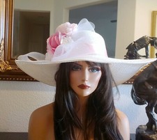 pink Kentucky derby ascot formal dress fancy barbie hat