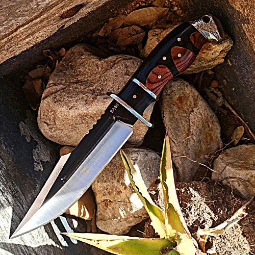 Outdoor COLUMBIA Hunting Knife Fixed Blade Large Bowie Camping Survival Knife - Picture 4 of 24