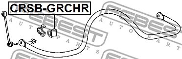 CRSB-GRCHR FEBEST Stabiliser Mounting for ,CHRYSLER,DODGE,JEEP