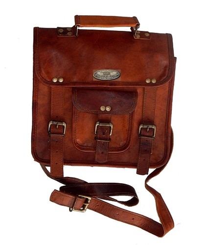 Sacoche Messager (satchel) épaule Homme Optio - Cuir - Noir - Taille Large - Neuf Avec étiquettes