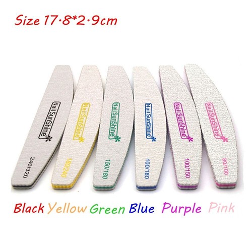 Nail Files Sanding Buffer Washable Double Sided Manicure Nail Care Beauty Tools - Picture 2 of 25