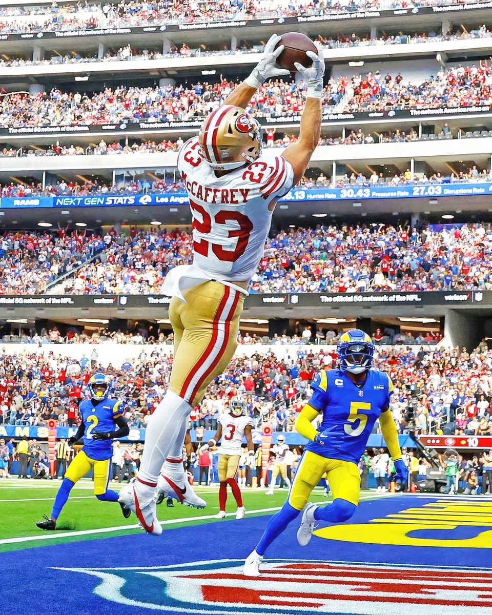 Christian McCaffery #23 San Francisco 49ers NFL 8