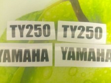 YAMAHA TY 250 TWINSHOCK TRAILS DECALS STICKERS X2