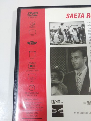 SAETA RUBIA ALFREDO DI STEFANO JAVIER SETO MARROSU REAL MADRID DVD ESPAÑOL & - Imagen 4 de 4