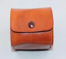 Vintage Travel Shoe Shine Kit  Leather Case Made in England