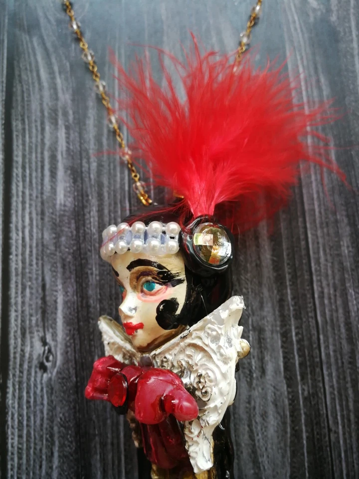 Joyería Belle Epoque Collar Colgante Art Deco Joya De Colección Charleston Lujo Foto 4 de 4