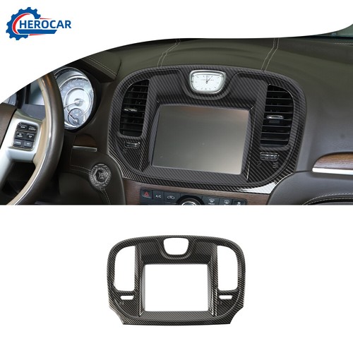 Carbon fiber Central Control Dash Decor Cover Trim Bezel for 2015+ Chrysler 300C - 第 268/371 張圖片