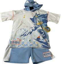 Sonic the Hedgehog Hooded Cosplay Short Set Youth Sz 7 NWT